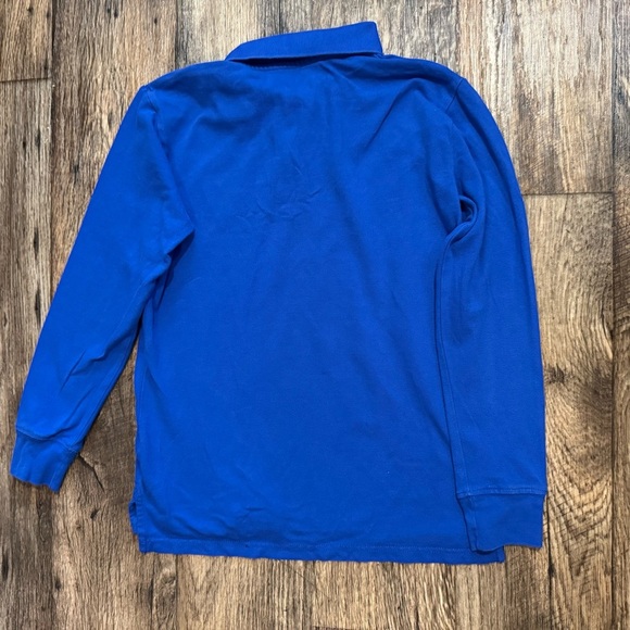 The Children's Place Royal Blue Kids Long Sleeve Polo Shirt Size XL 14/16 - Picture 4 of 4